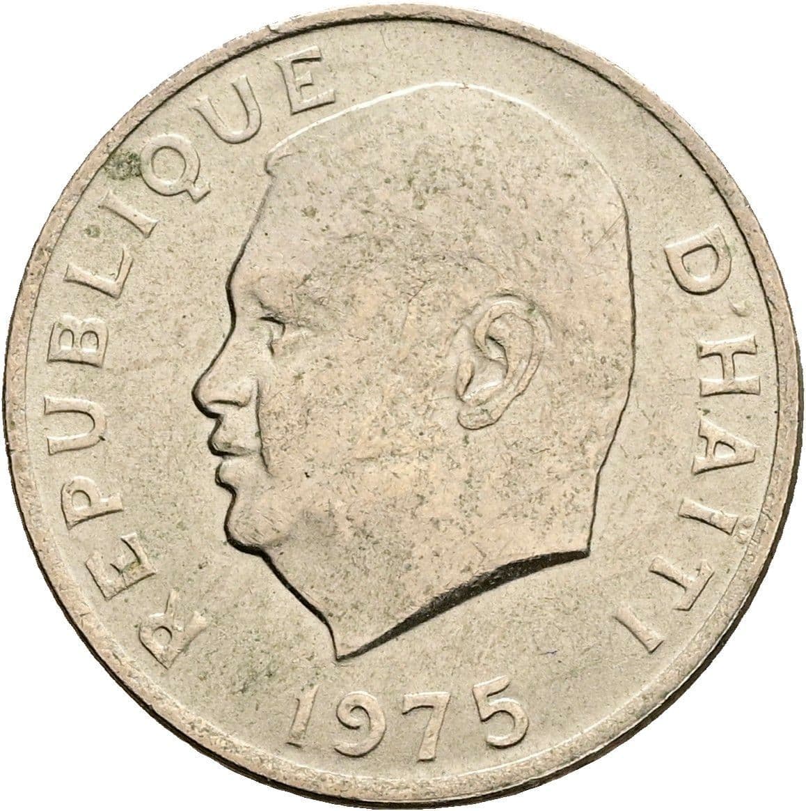 5 Centimes 1975 – Vorderseite