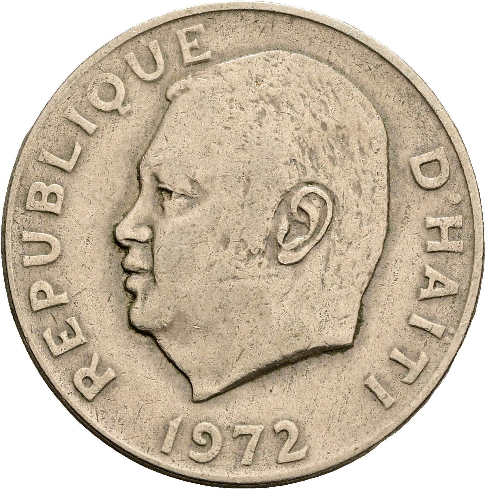 50 Centimes 1972 – Vorderseite