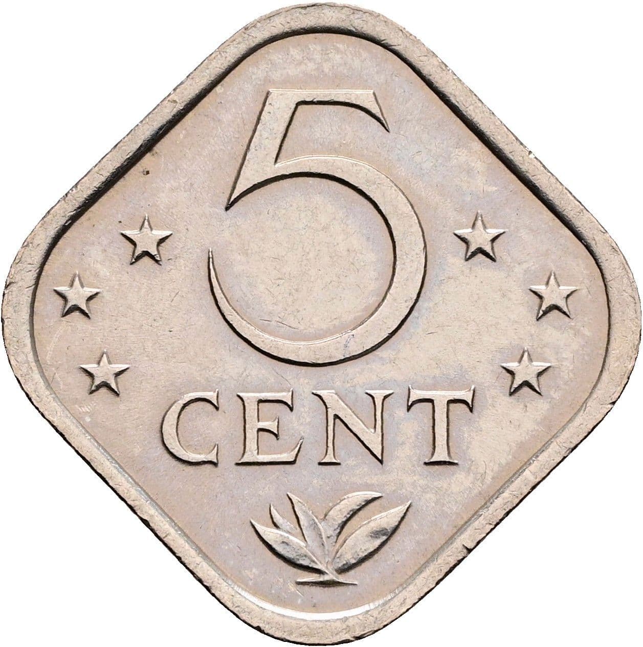 5 Cent 1977 – Vorderseite