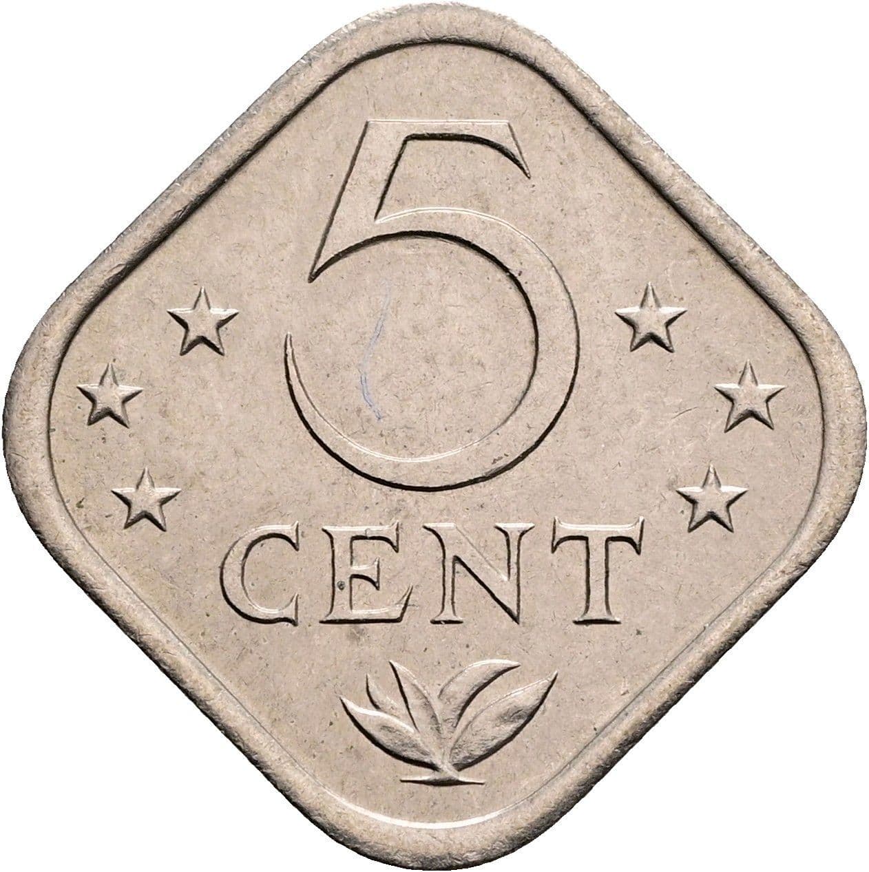5 Cent 1981 – Vorderseite