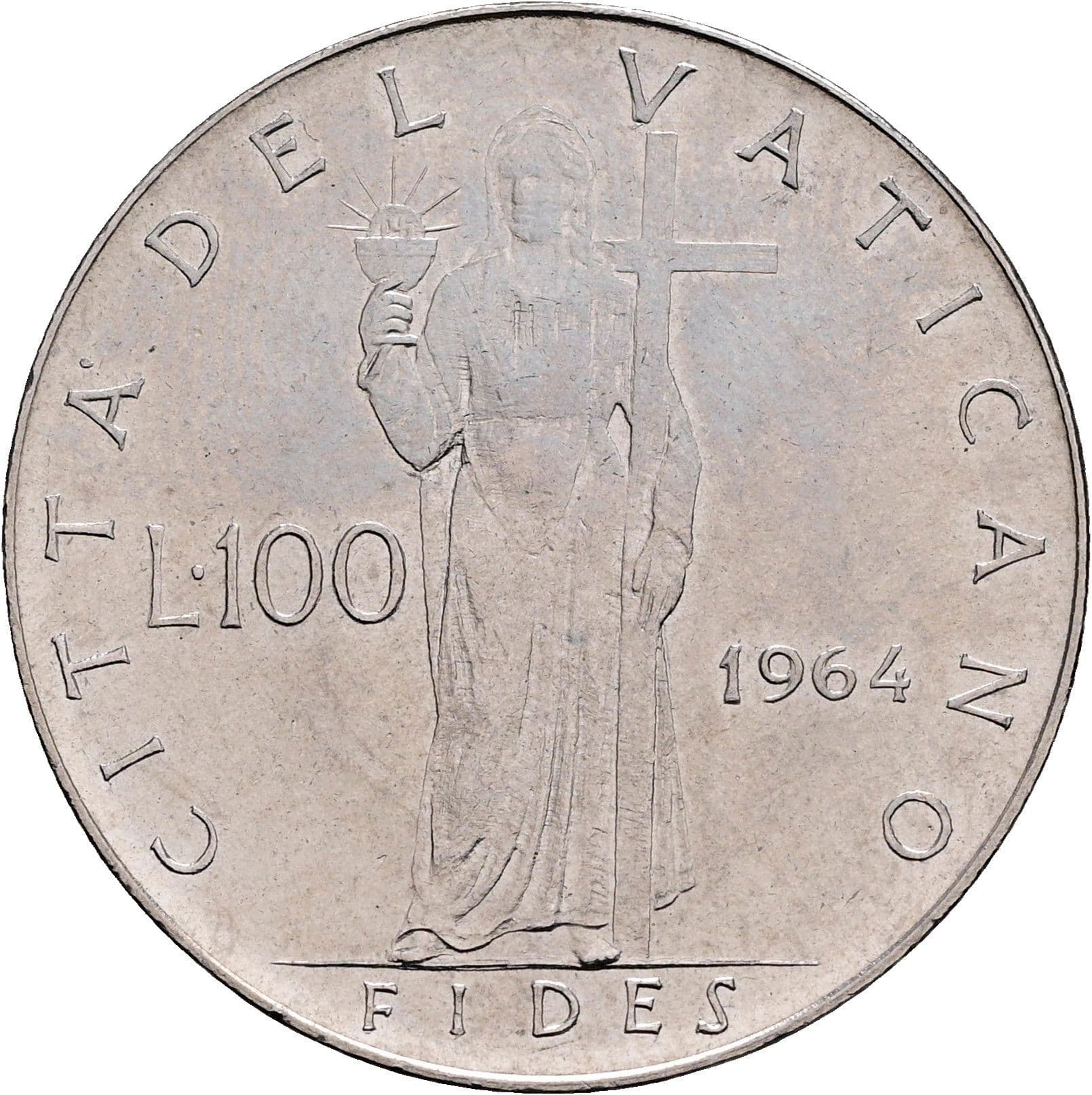100 Lire Papst Paul VI. 1963-1978 2/1964 – Rückseite