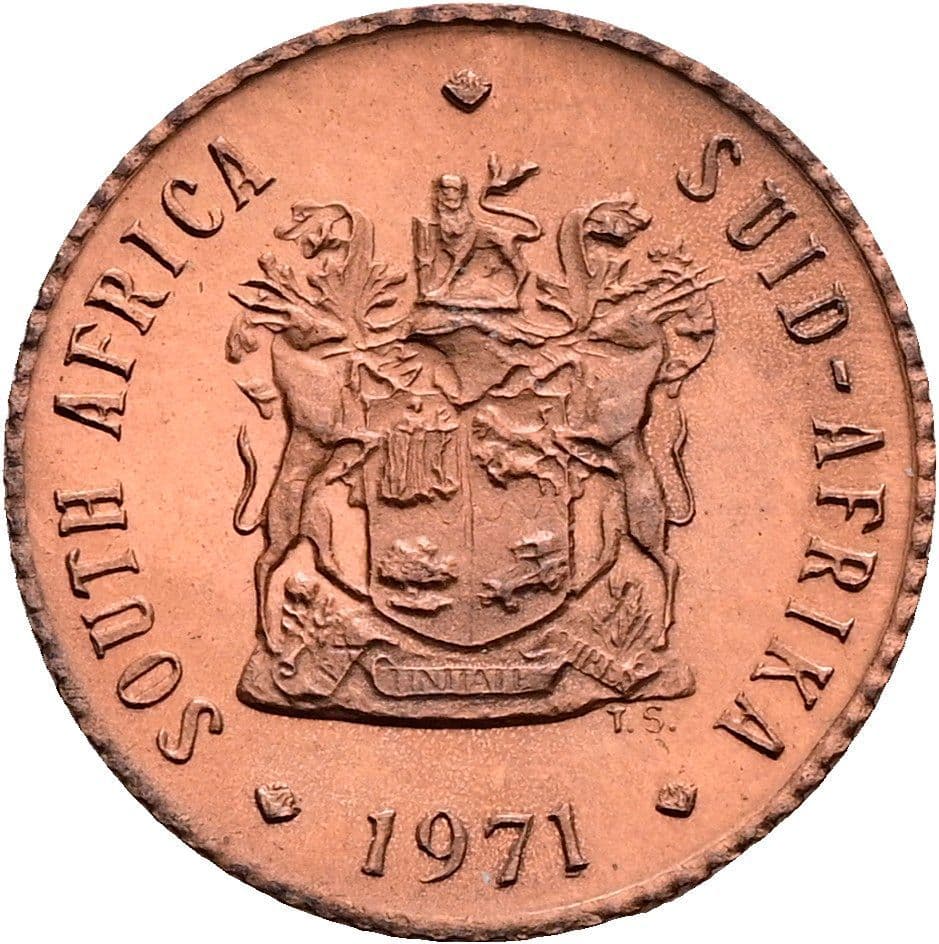 1/2 Cent 1971 – Rückseite