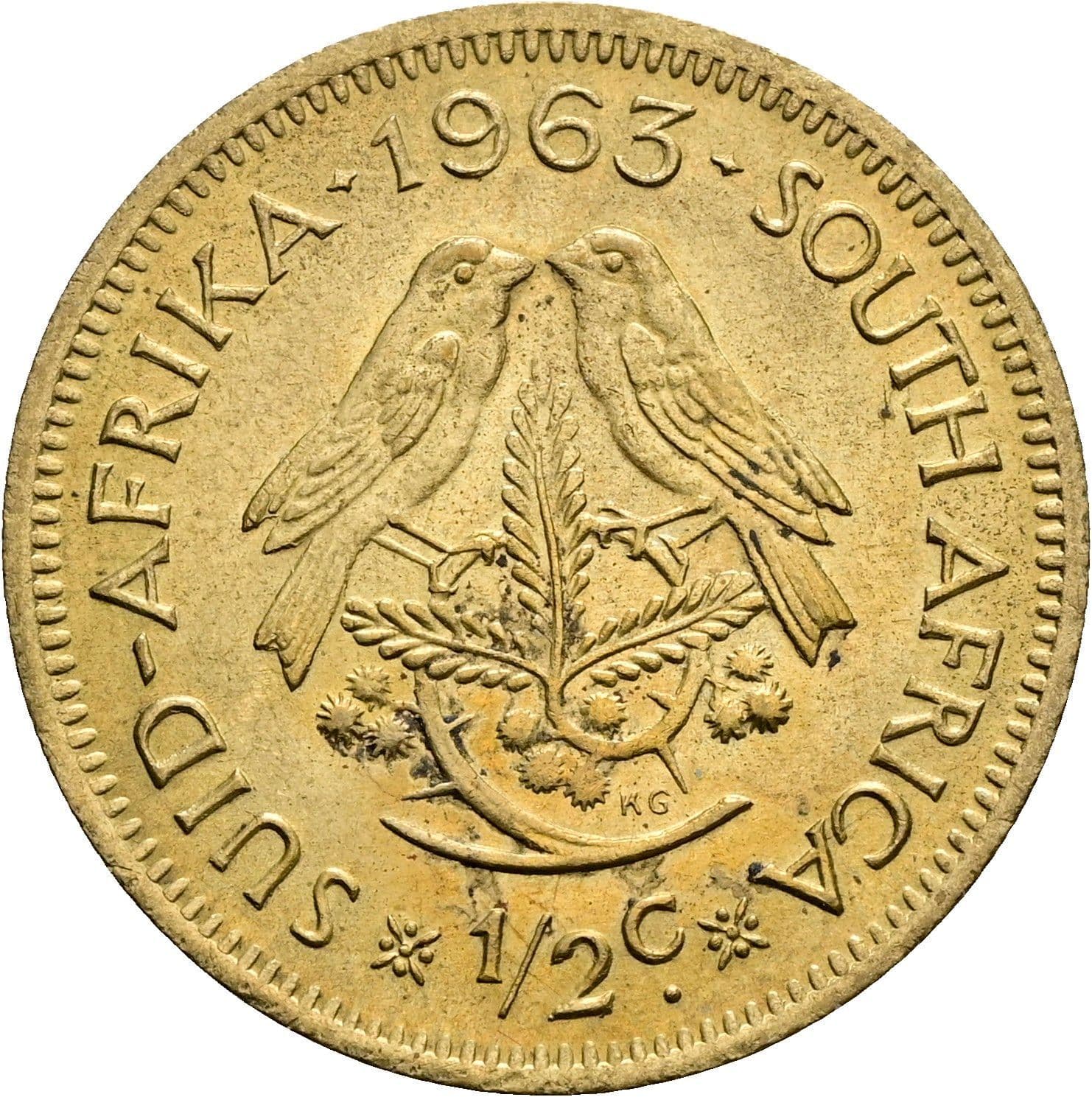 1/2 Cent 1963 – Rückseite