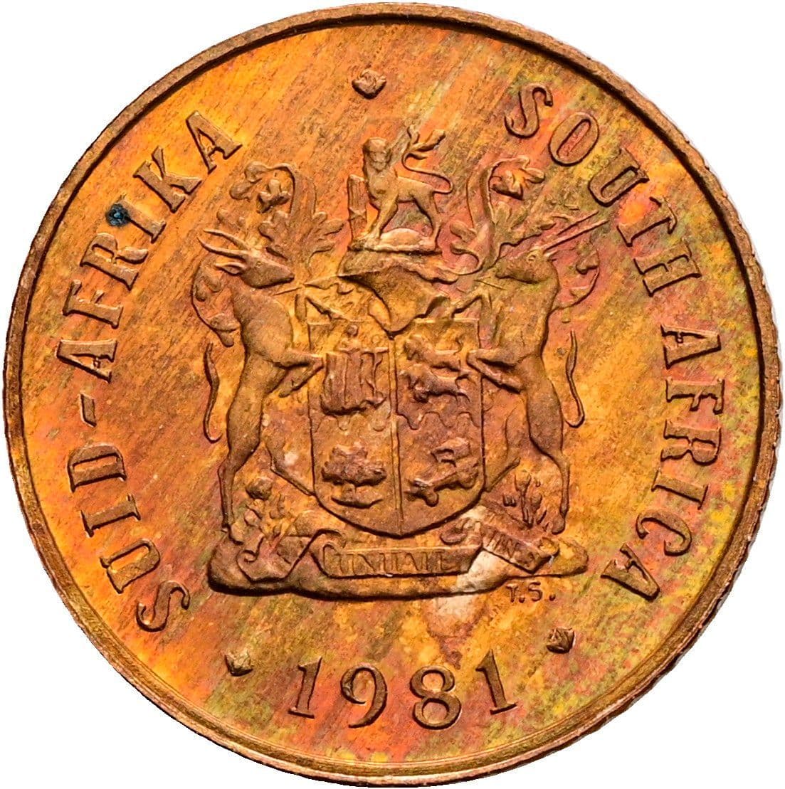 1 Cent 1981 – Rückseite