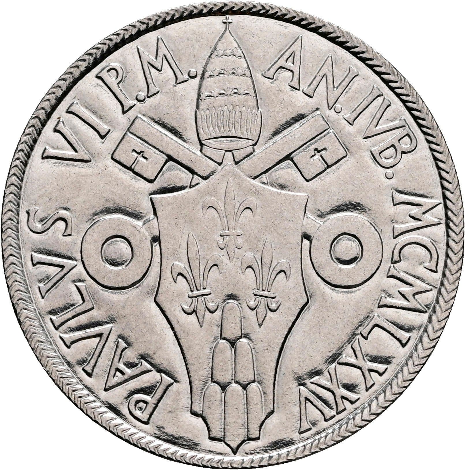 100 Lire Papst Paul VI. 1963-1978 1975 – Vorderseite