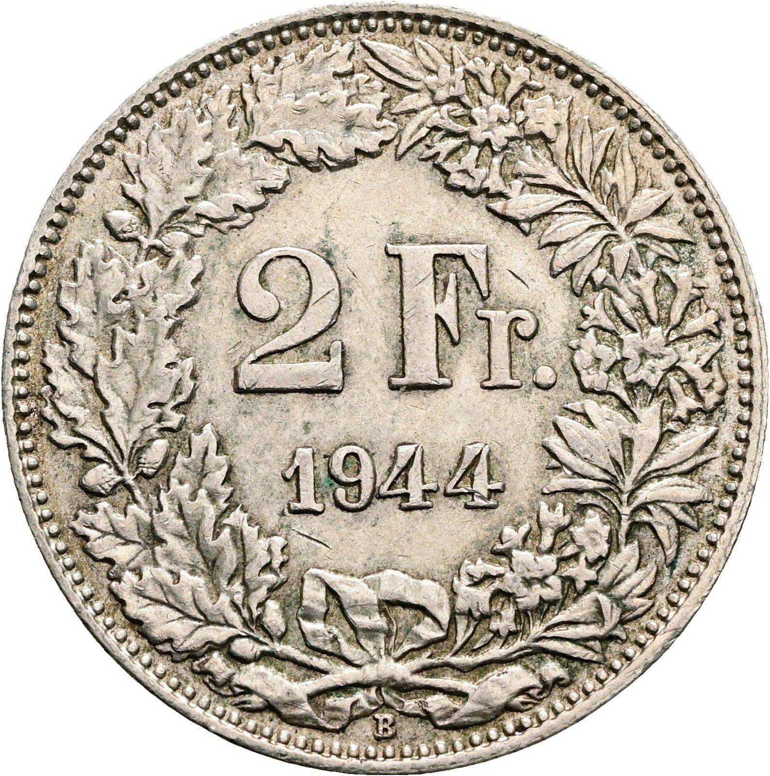 2 Franken 1944 – Vorderseite
