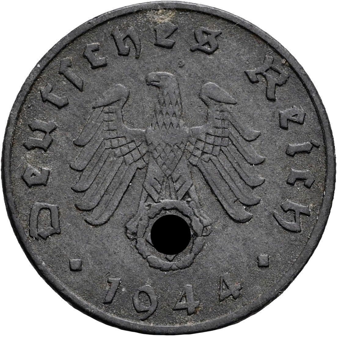 5 Reichspfennig 1944 F – Rückseite