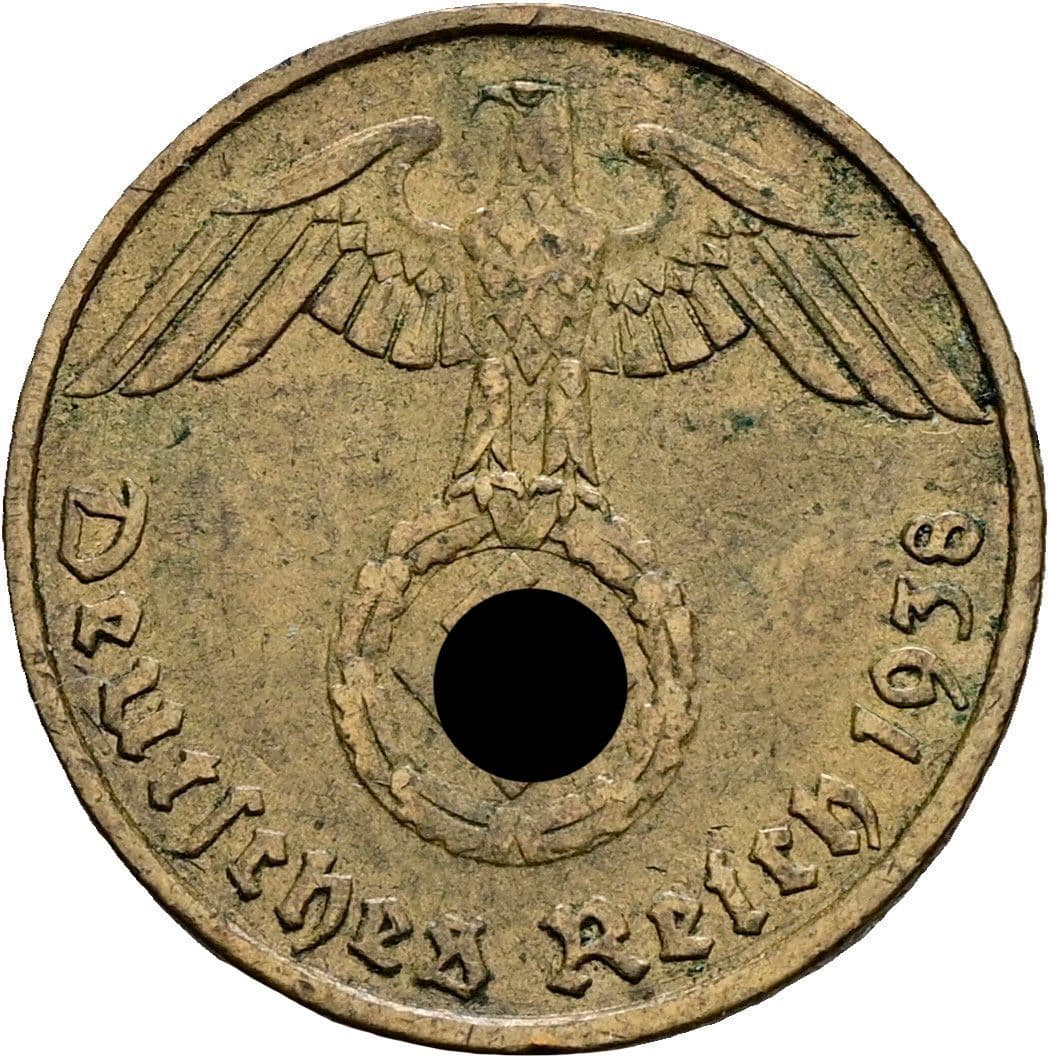 5 Reichspfennig 1938 F – Rückseite