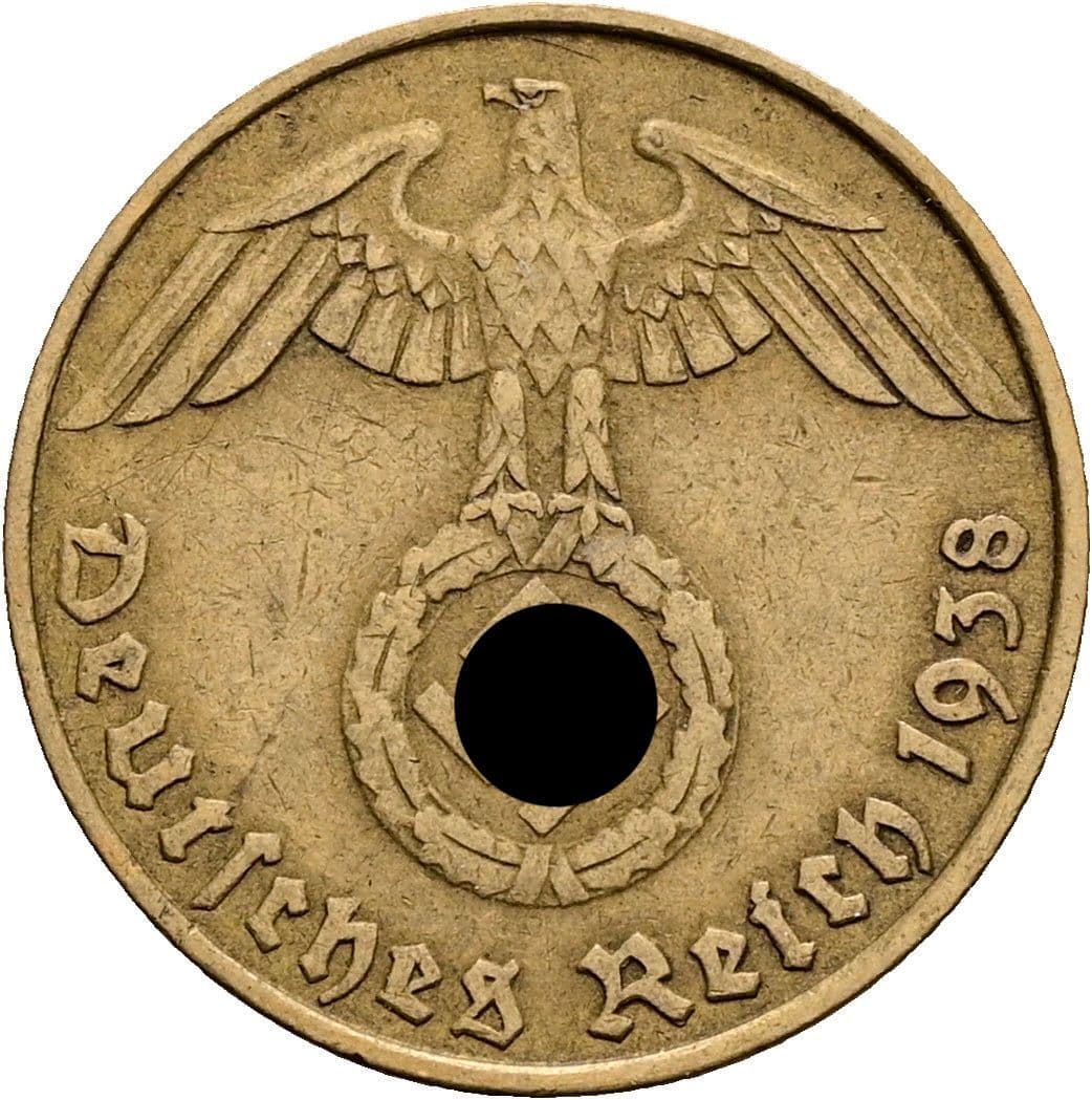 5 Reichspfennig 1938 E – Rückseite