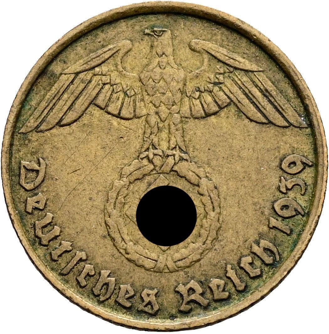 5 Reichspfennig 1939 B – Rückseite