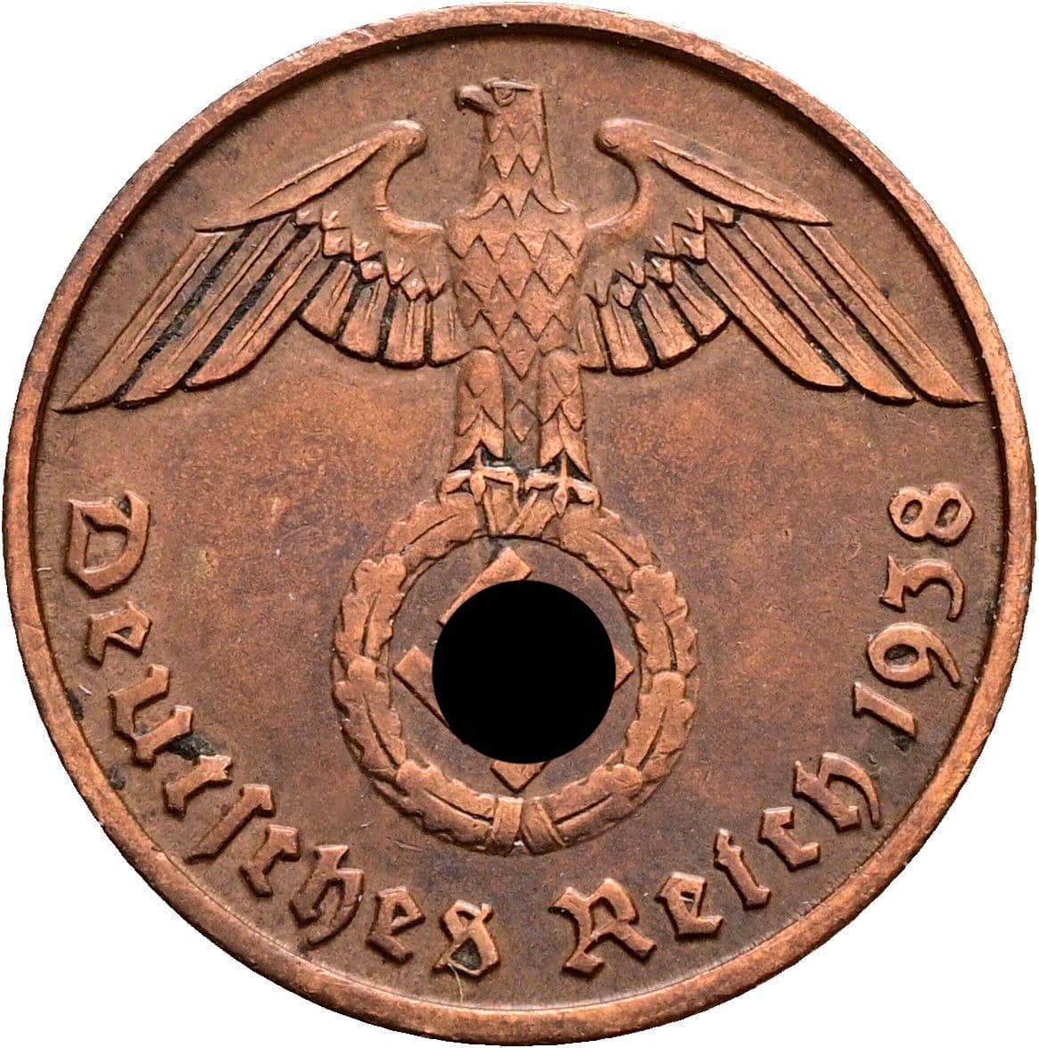 2 Reichspfennig 1938 J – Rückseite