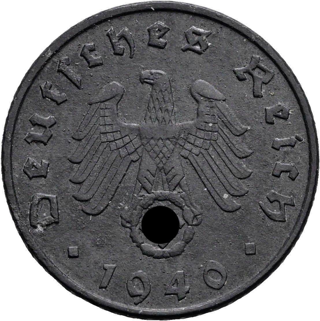 5 Reichspfennig 1940 D – Rückseite