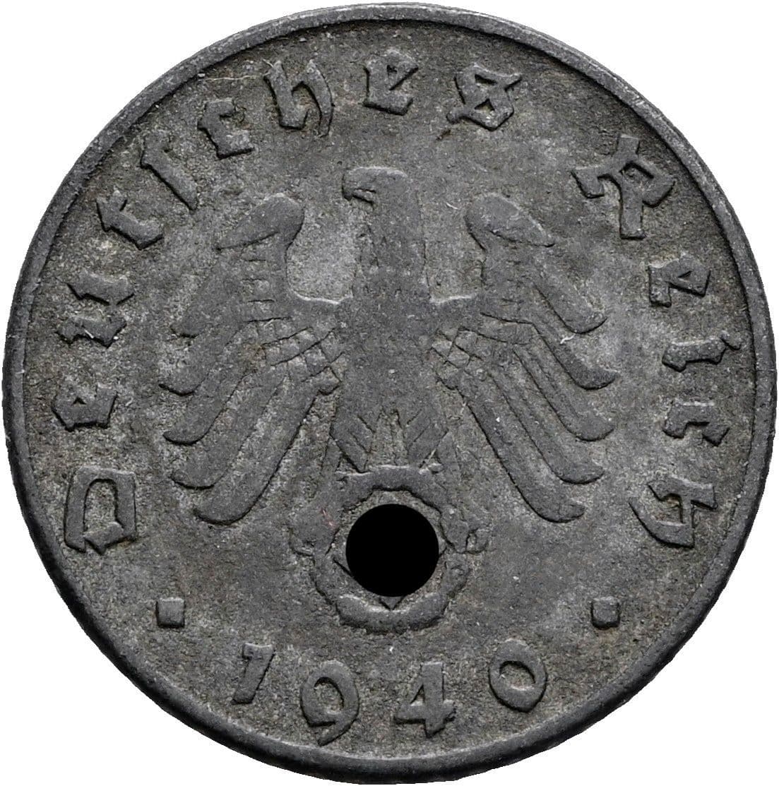 5 Reichspfennig 1940 E – Rückseite