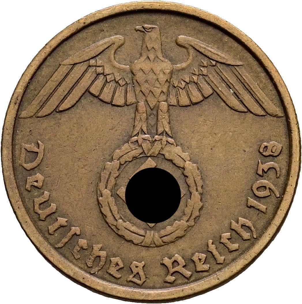 5 Reichspfennig 1938 G – Rückseite