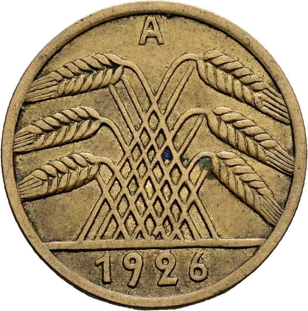 5 Reichspfennig 1926 A – Rückseite