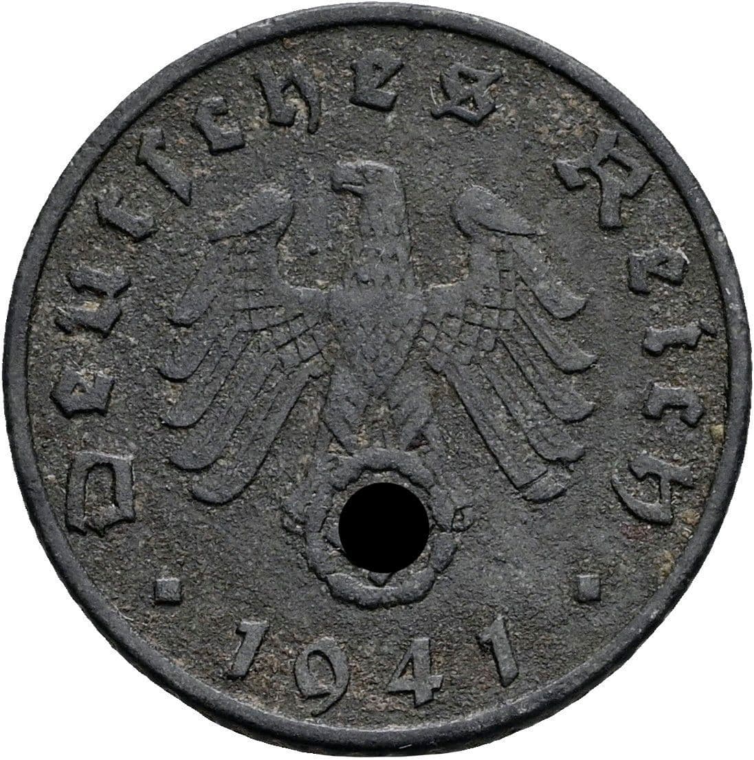 5 Reichspfennig 1941 G – Rückseite