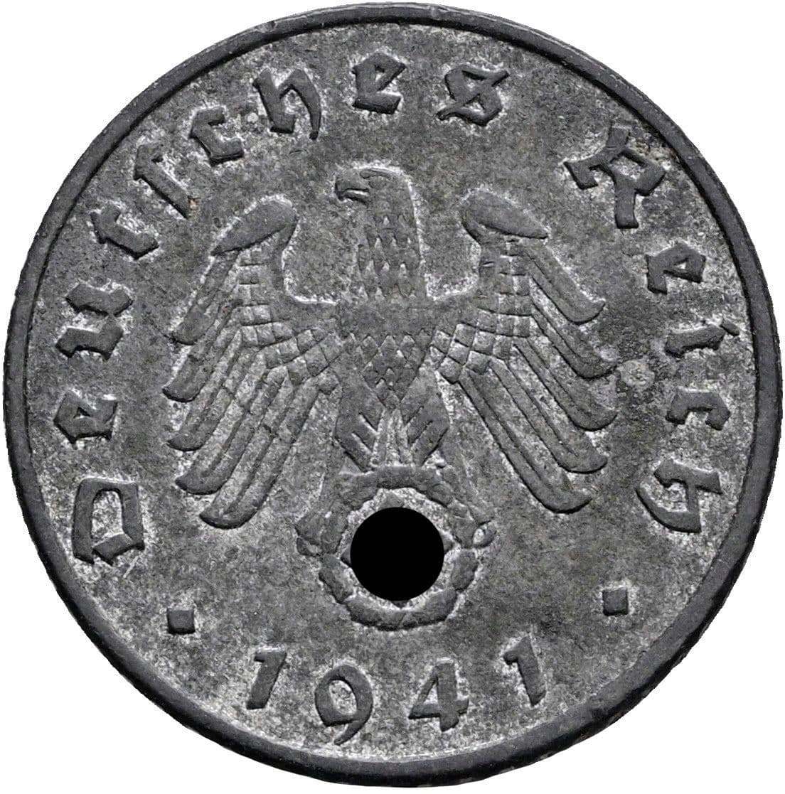 5 Reichspfennig 1941 A – Rückseite