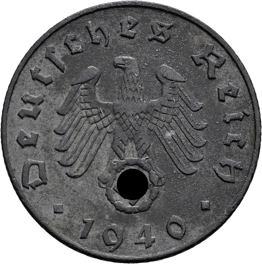 5 Reichspfennig 1940 B – Rückseite