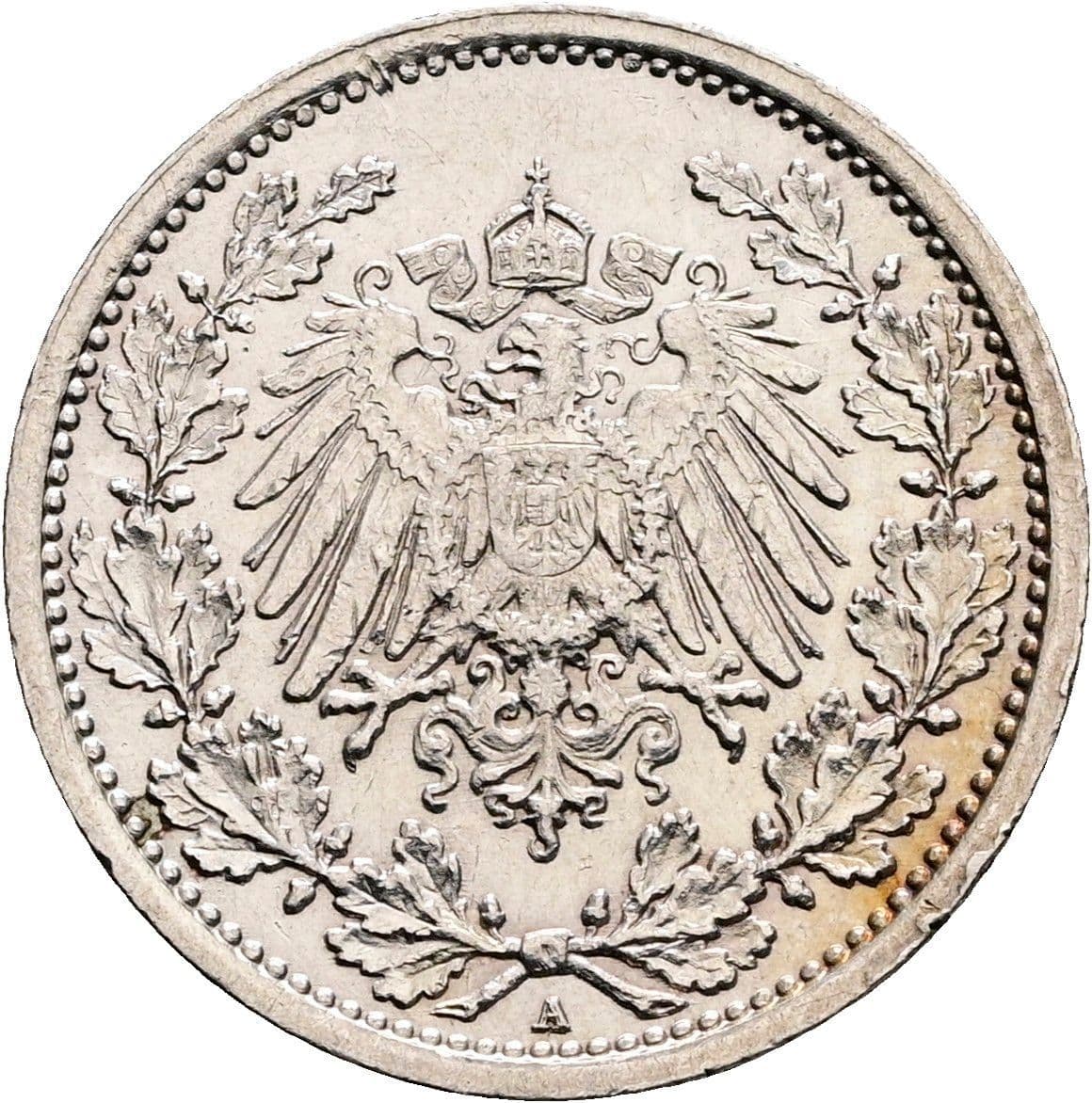 1/2 Mark 1917 A – Rückseite