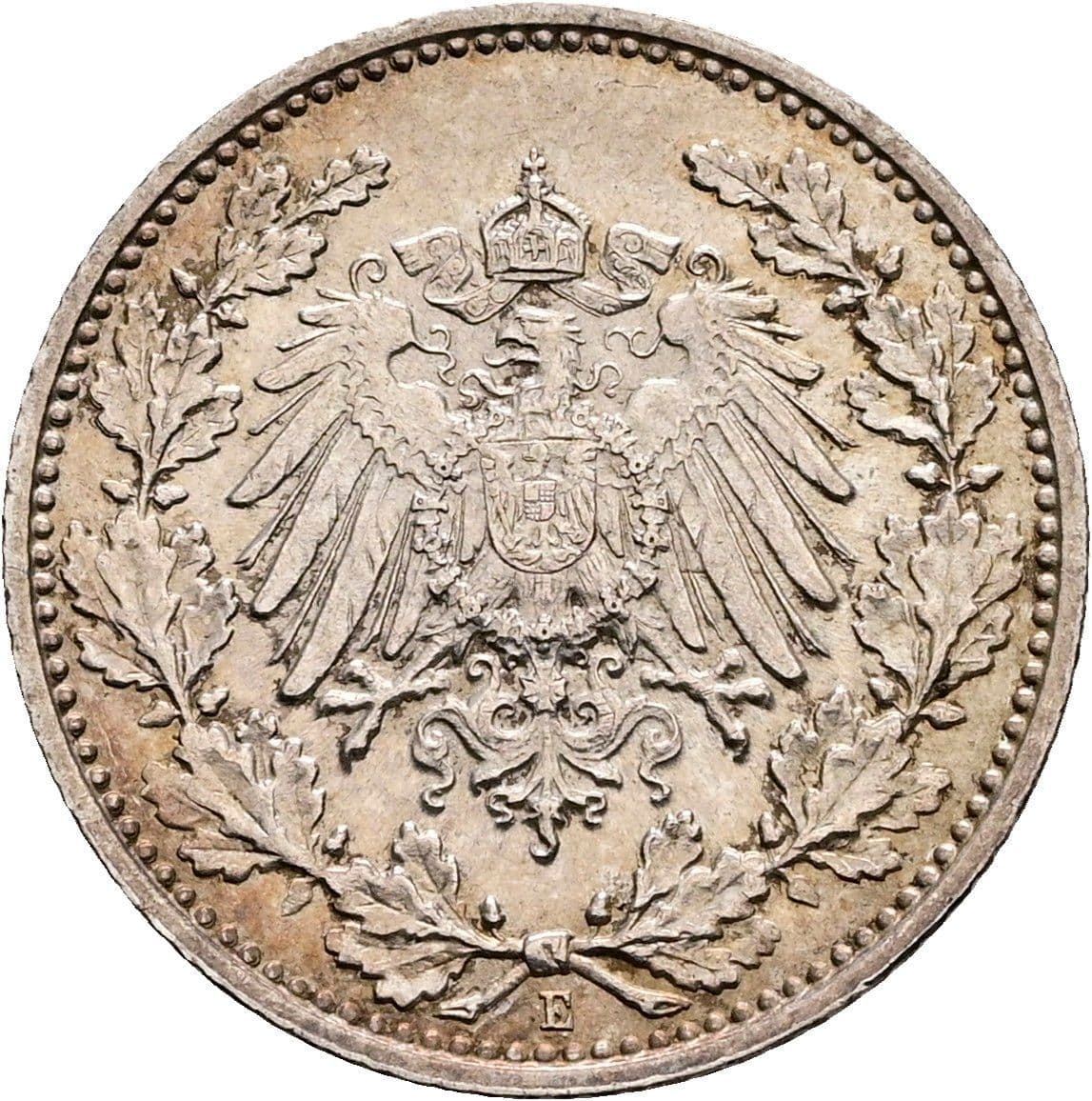 1/2 Mark 1915 E – Rückseite