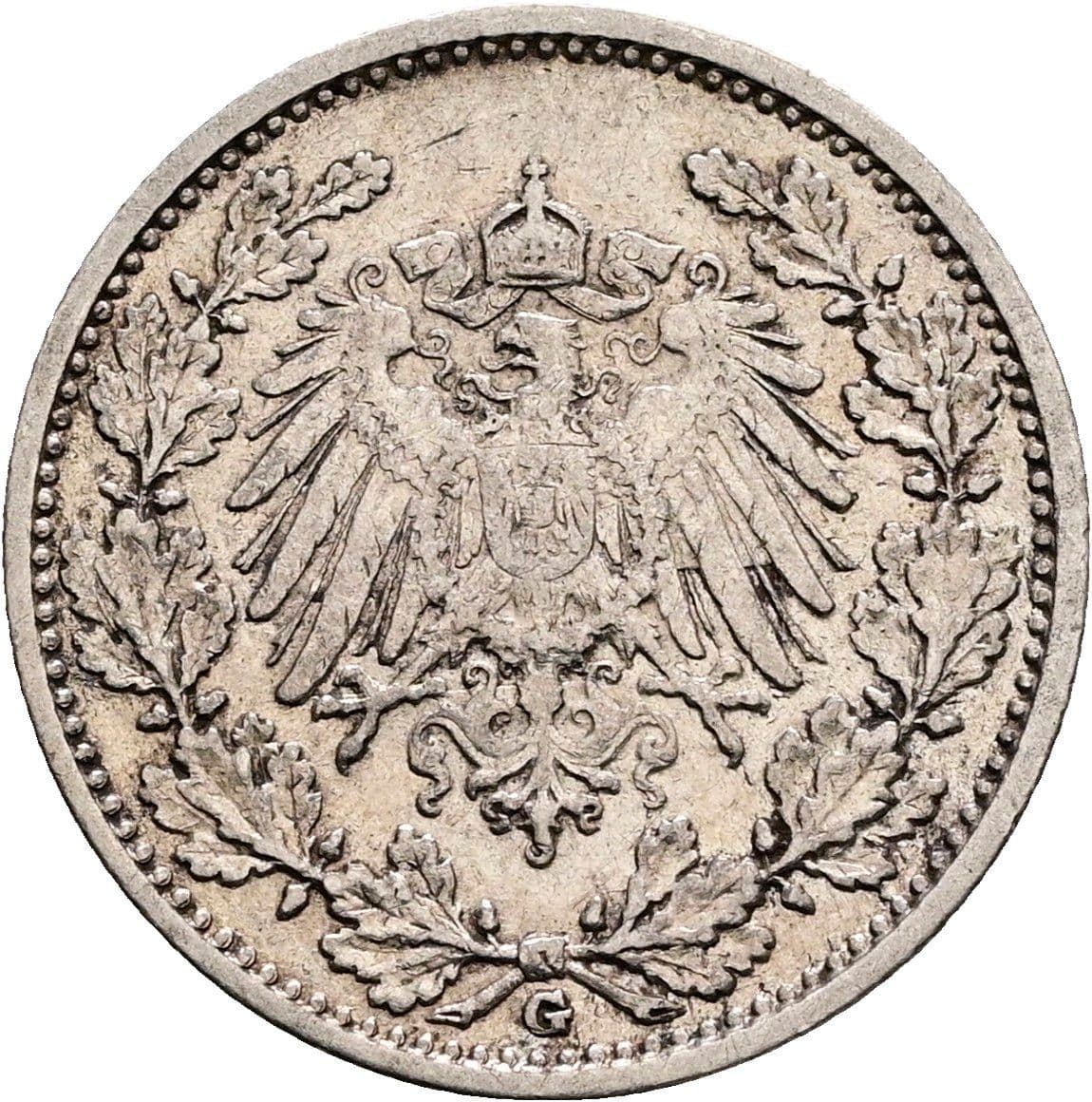 1/2 Mark 1905 G – Rückseite