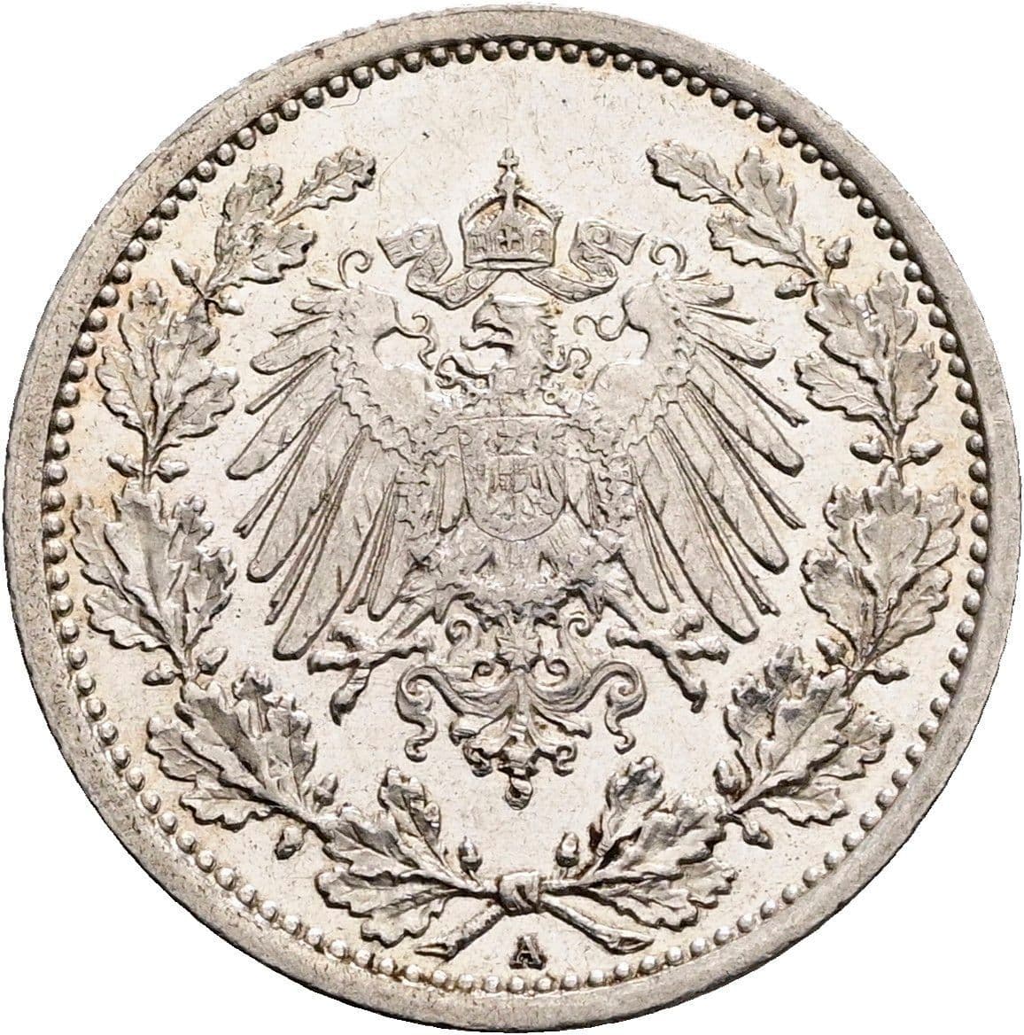 1/2 Mark 1915 A – Rückseite