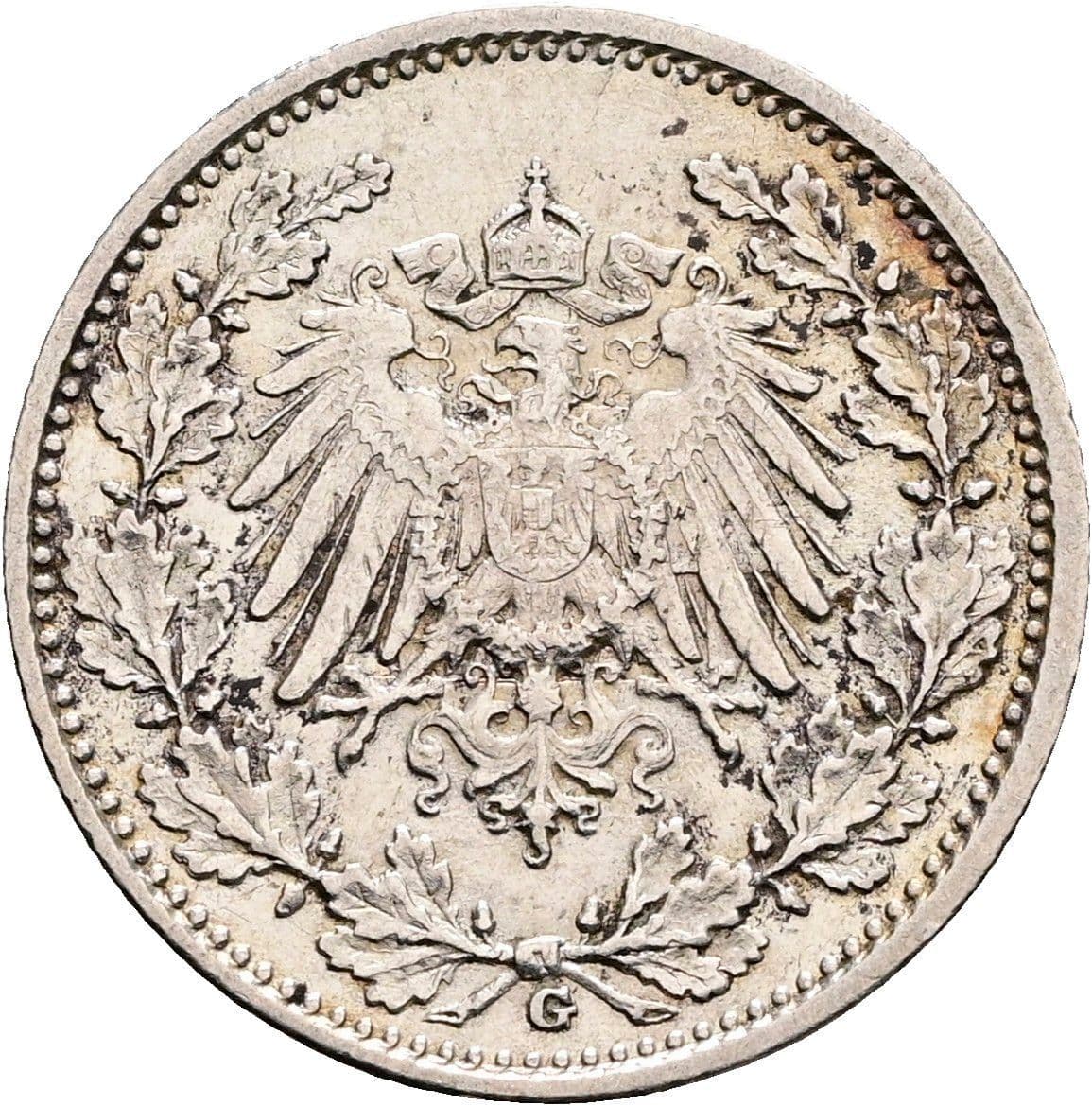 1/2 Mark 1915 G – Rückseite