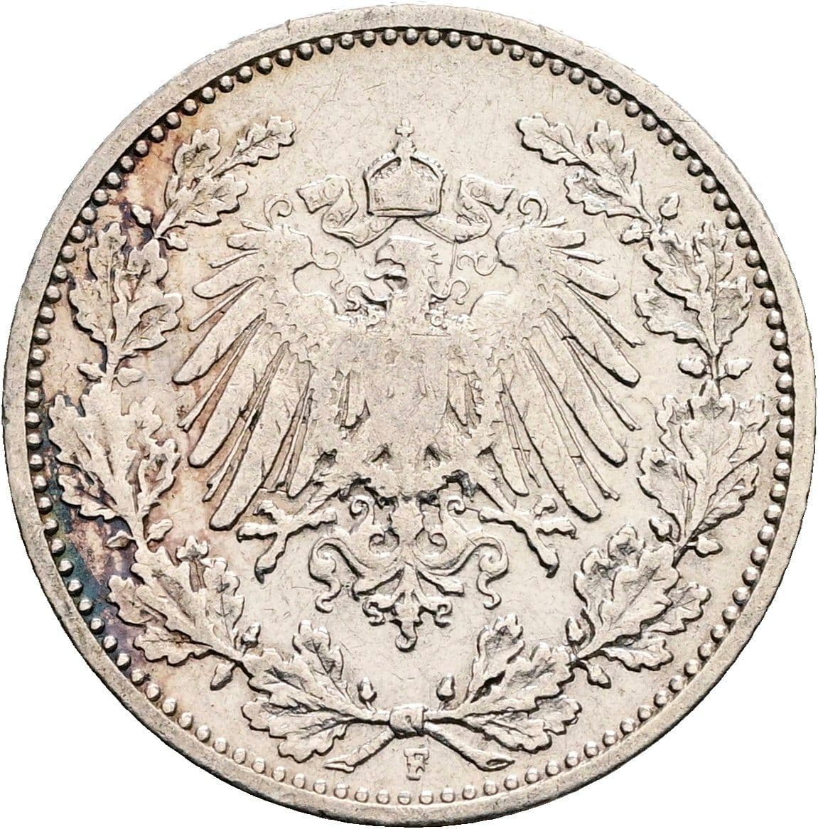 1/2 Mark 1905 F – Rückseite