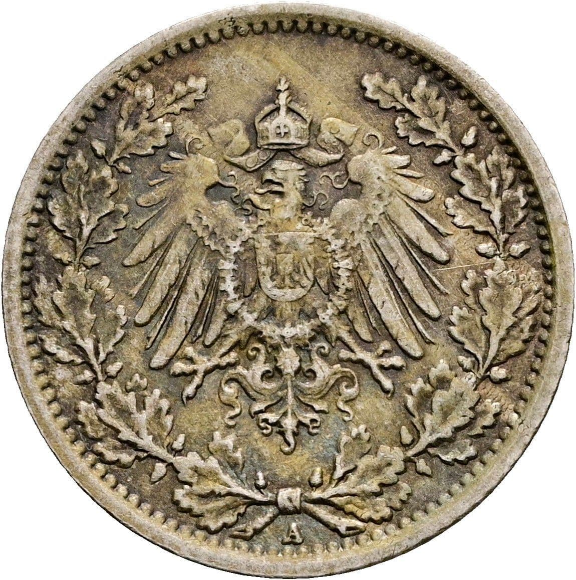 1/2 Mark 1917 A – Rückseite