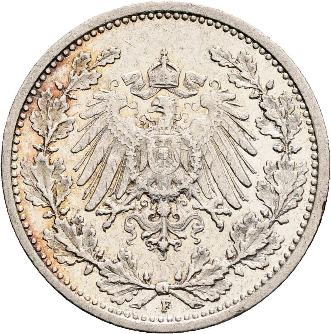 1/2 Mark 1906 F – Rückseite