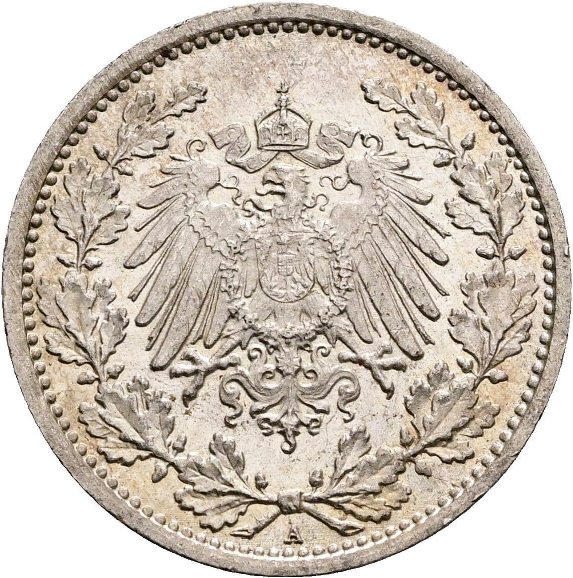 1/2 Mark 1916 A – Rückseite