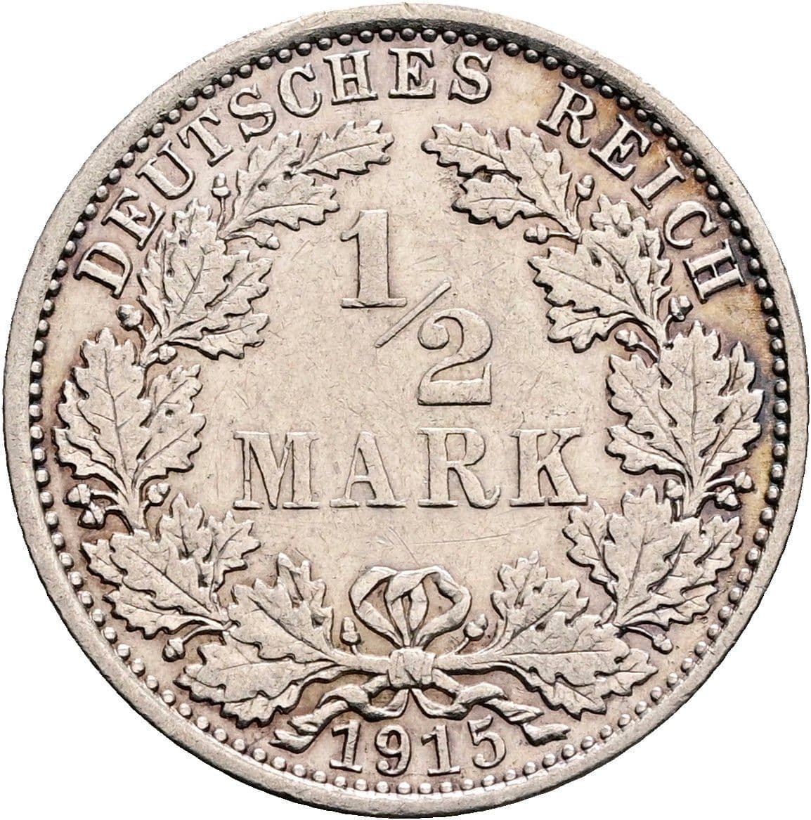1/2 Mark 1915 A – Vorderseite