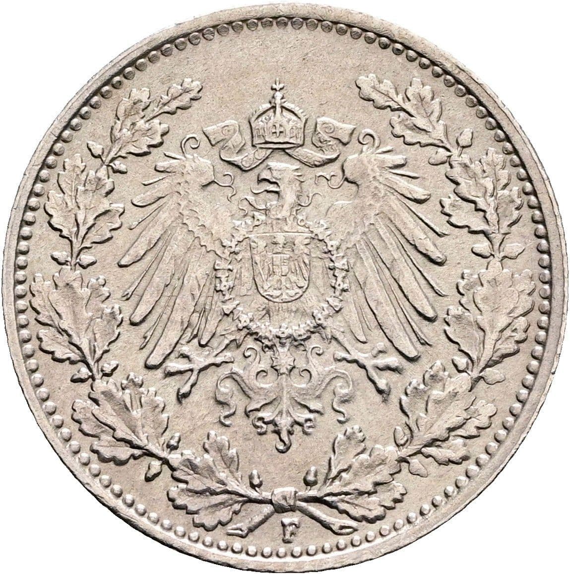1/2 Mark 1919 F – Rückseite