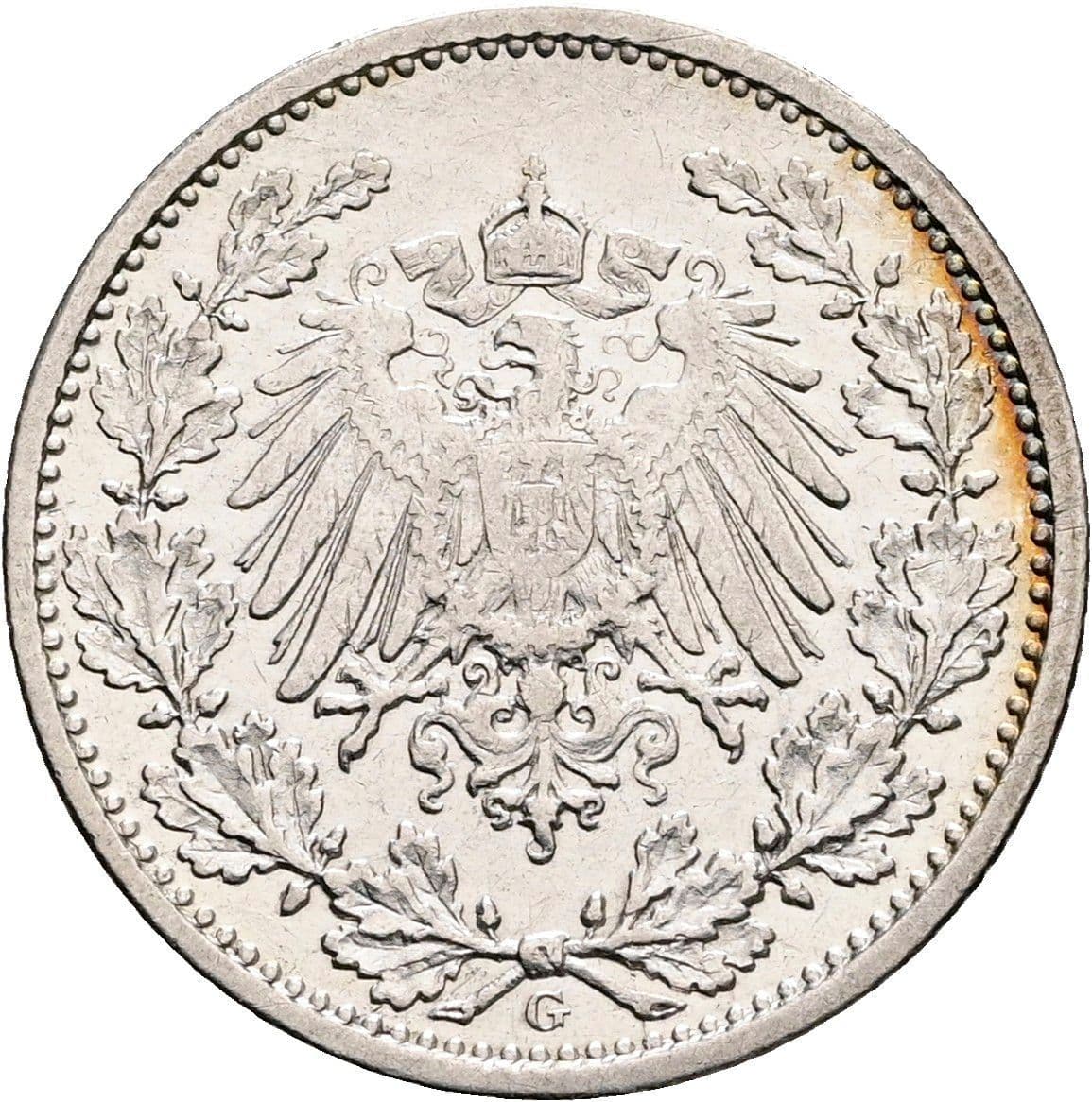 1/2 Mark 1905 G – Rückseite