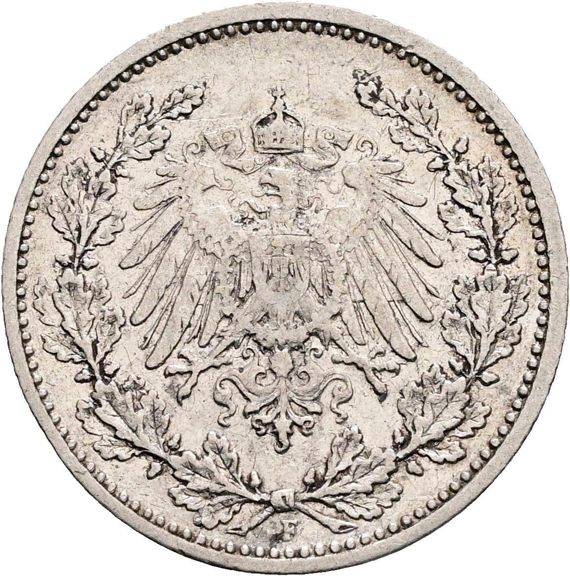 1/2 Mark 1905 F – Rückseite