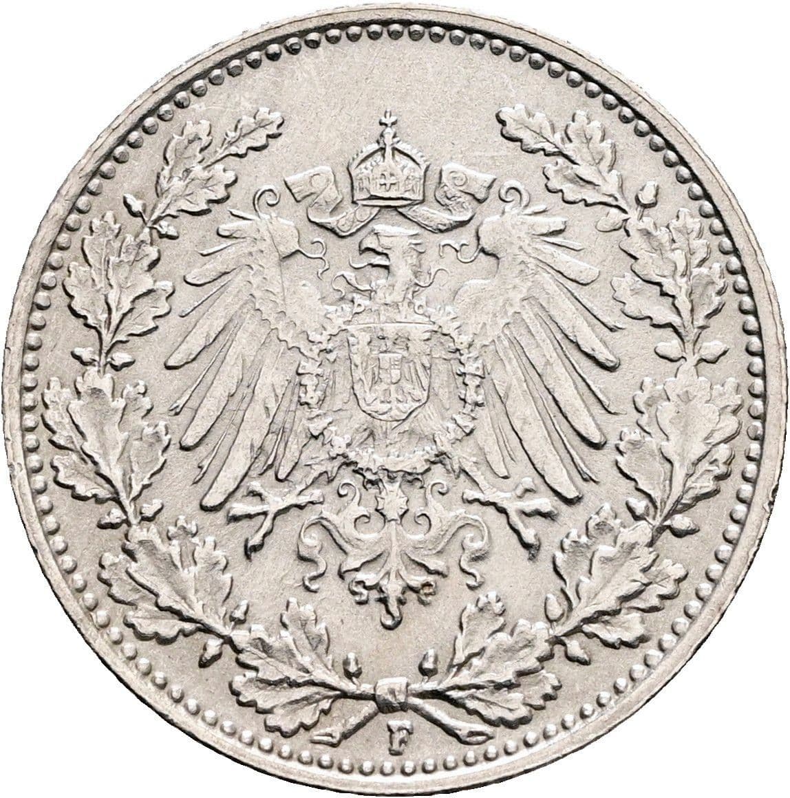 1/2 Mark 1919 F – Rückseite