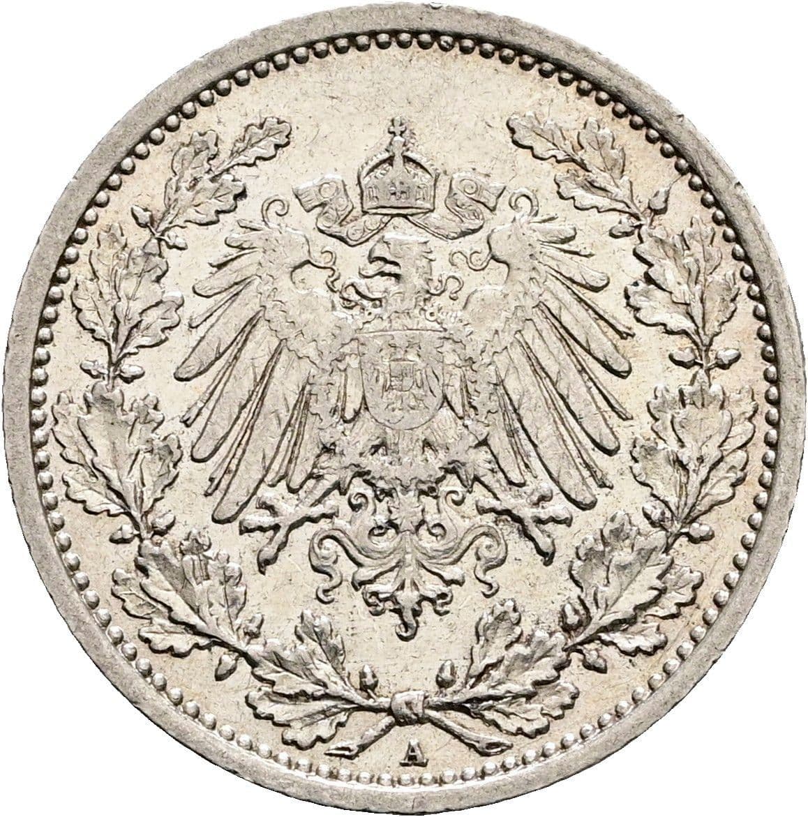 1/2 Mark 1905 A – Rückseite