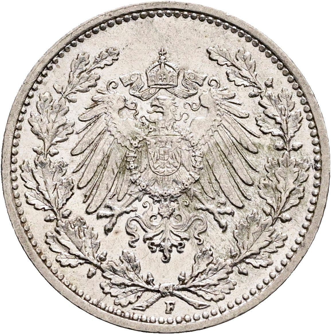 1/2 Mark 1915 F – Rückseite