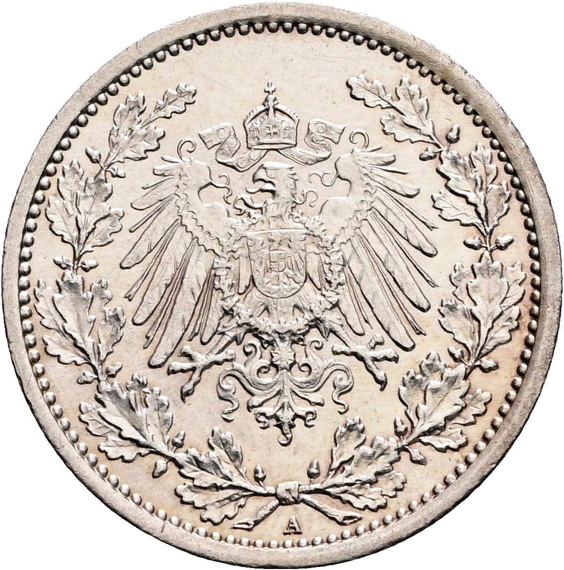 1/2 Mark 1916 A – Rückseite