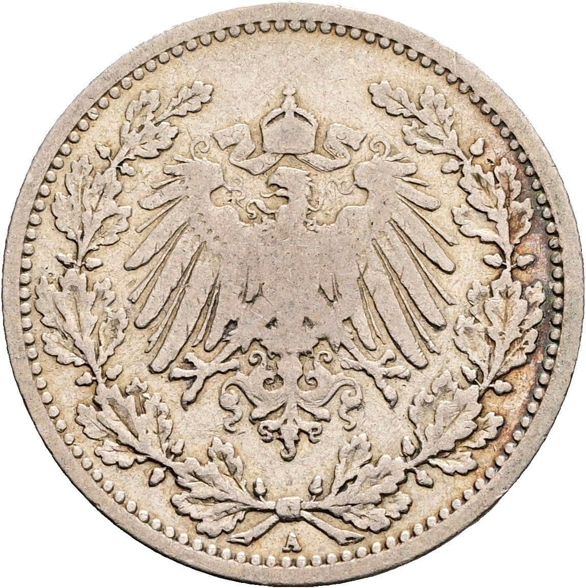 1/2 Mark 1905 A – Rückseite