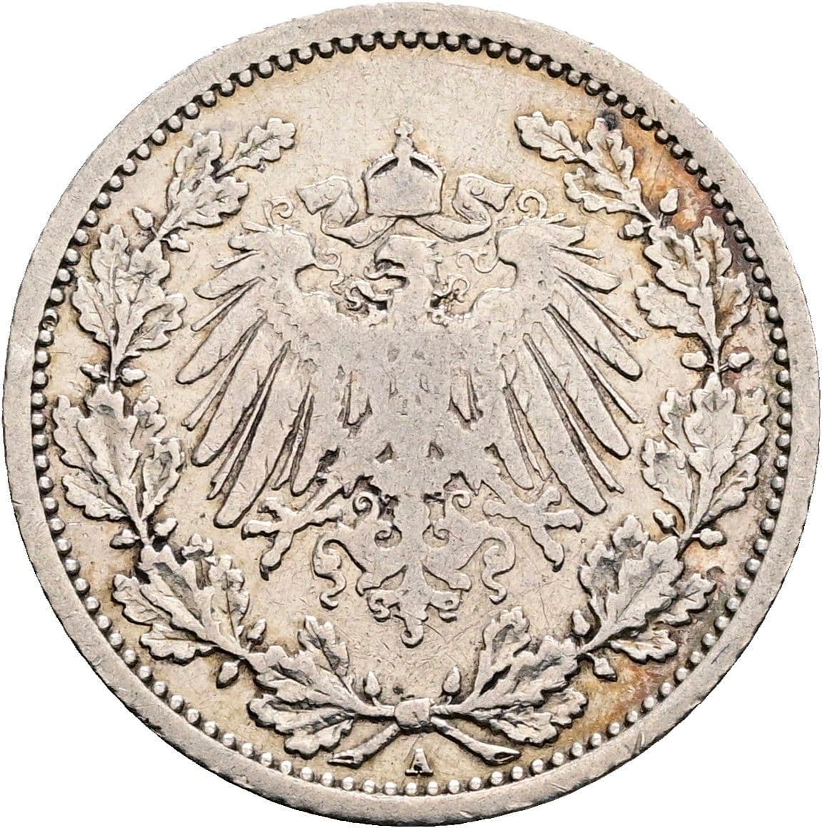 1/2 Mark 1906 A – Rückseite