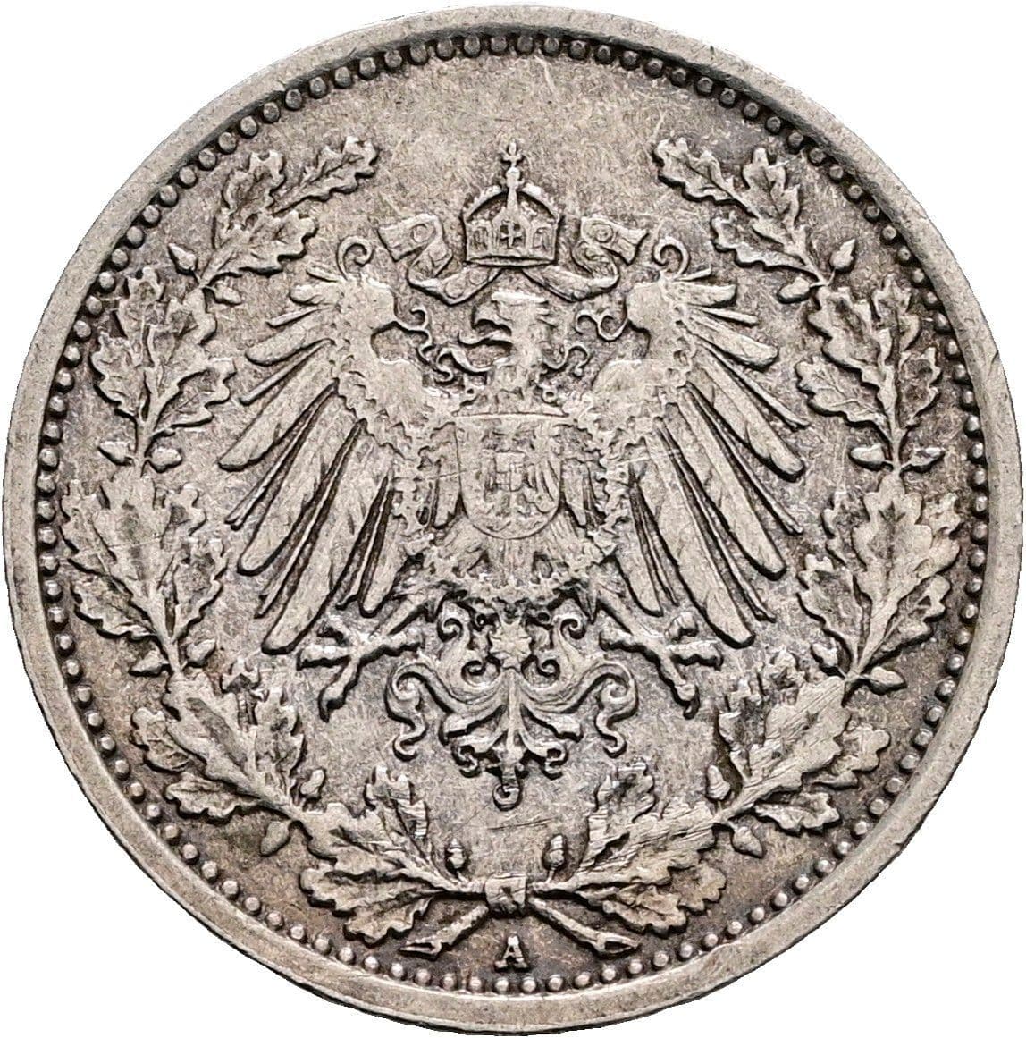 1/2 Mark 1917 A – Rückseite