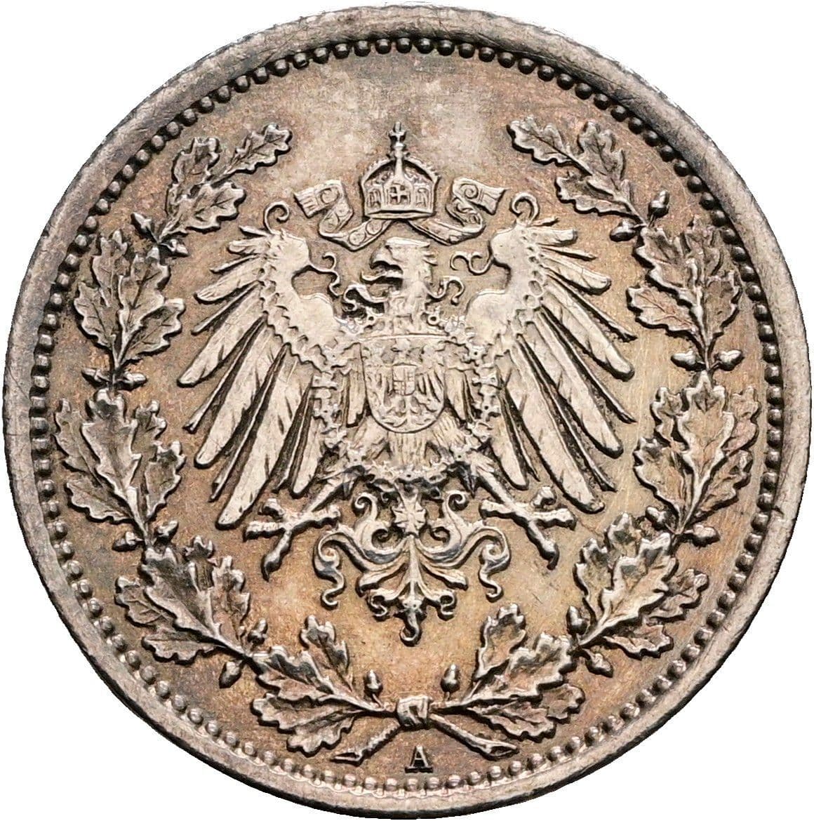 1/2 Mark 1917 A – Rückseite