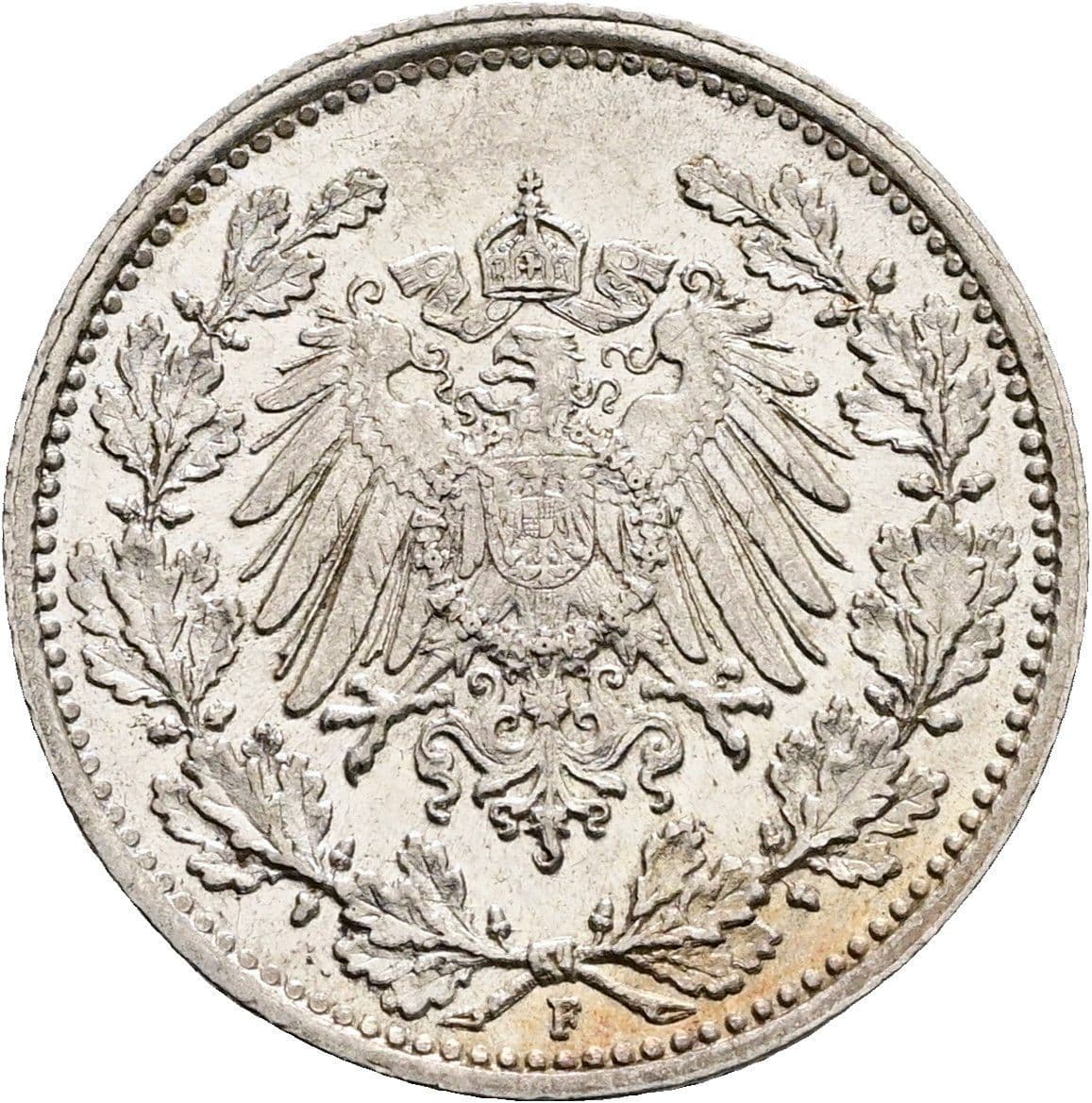 1/2 Mark 1915 F – Rückseite