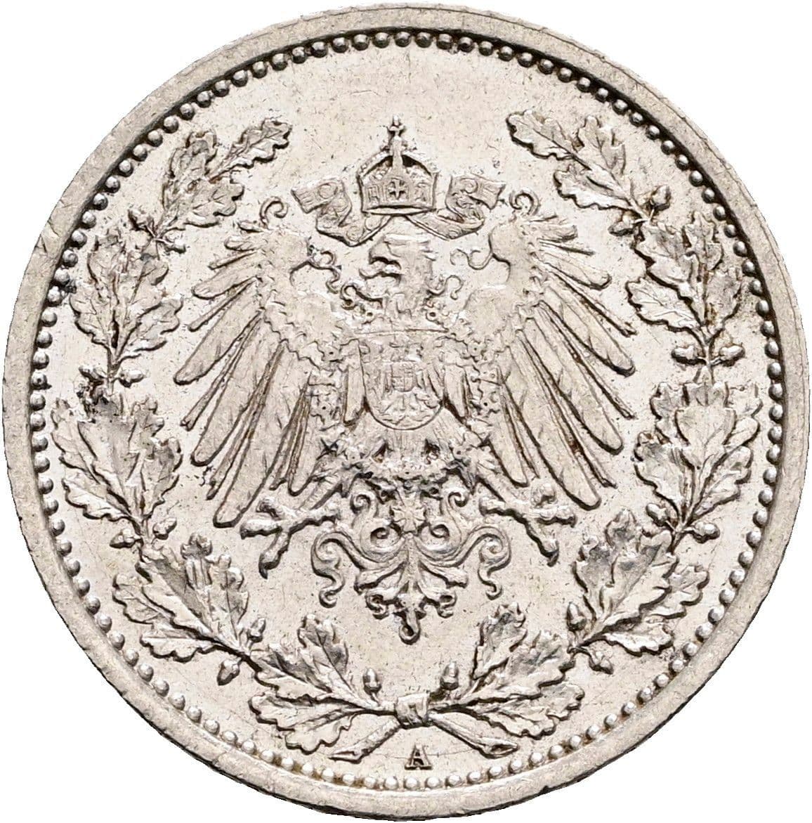 1/2 Mark 1915 A – Rückseite