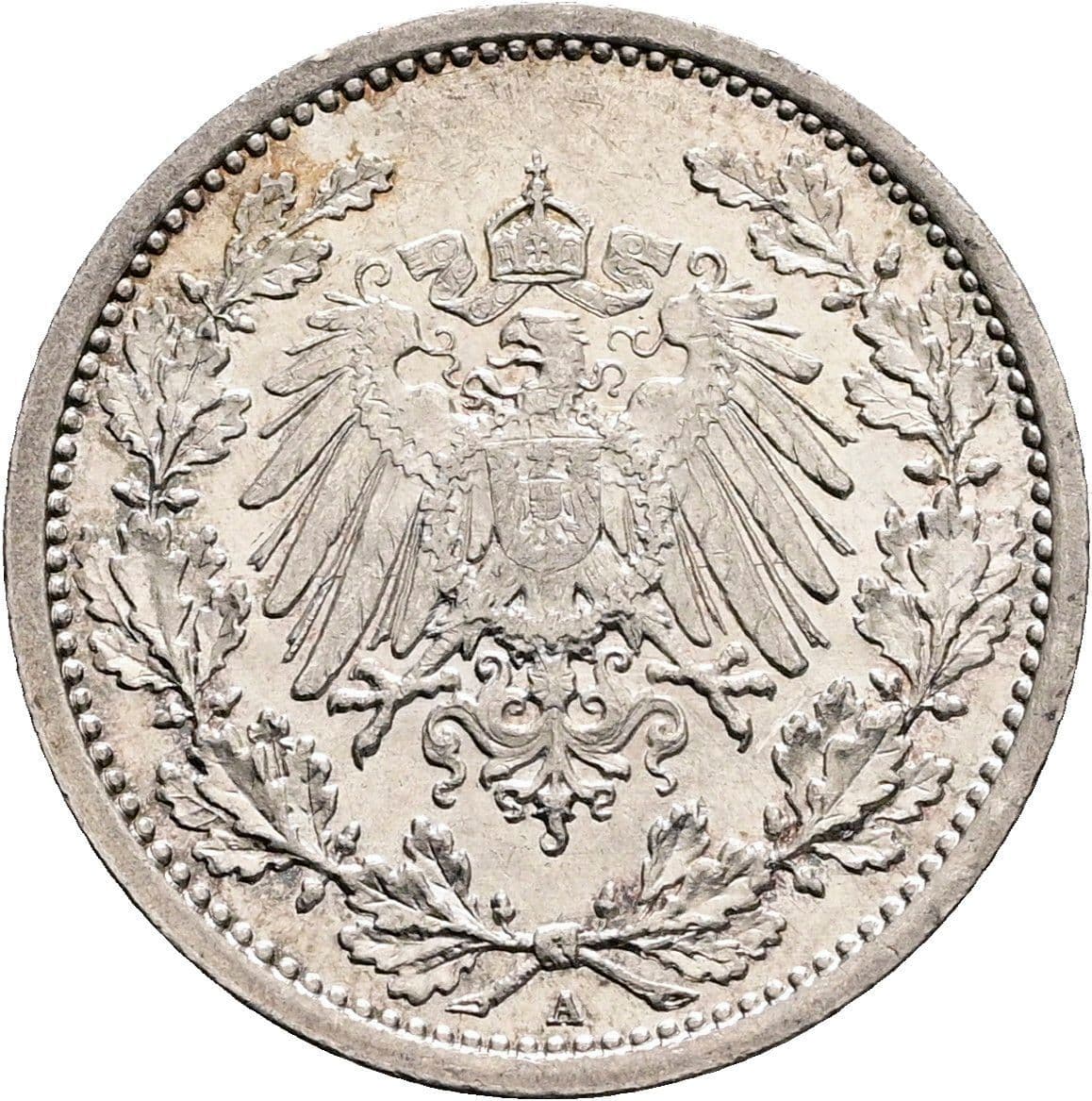1/2 Mark 1915 A – Rückseite