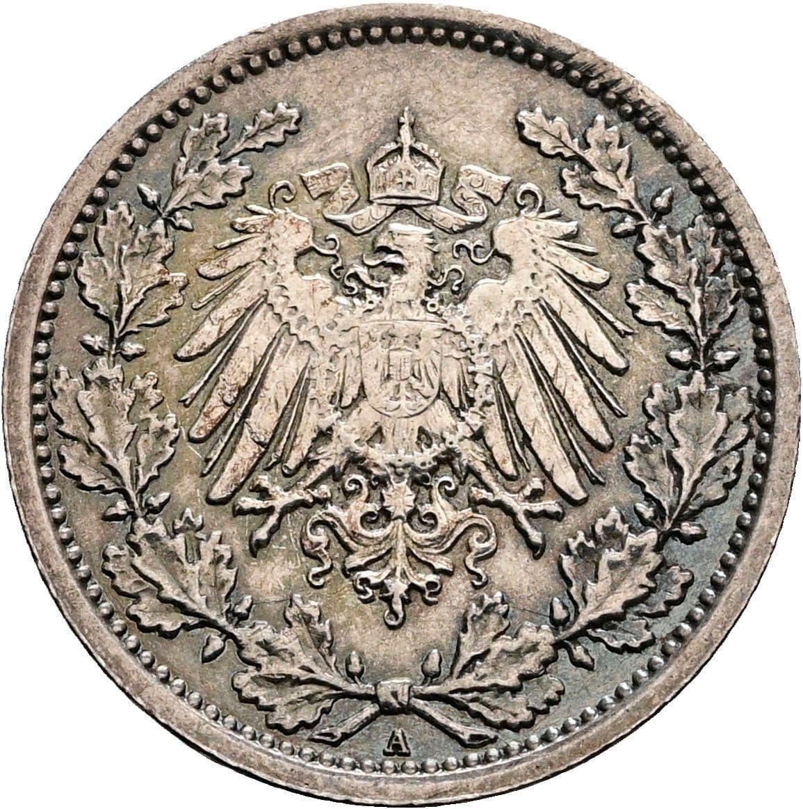 1/2 Mark 1917 A – Rückseite