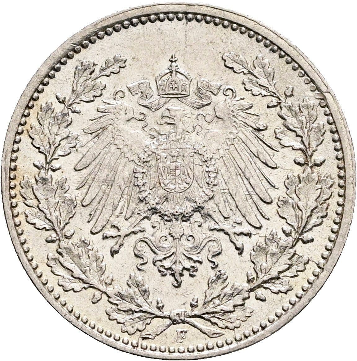 1/2 Mark 1915 F – Rückseite