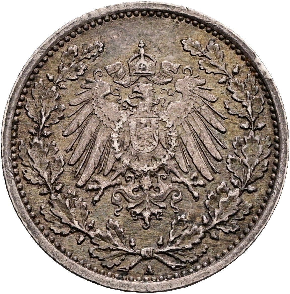 1/2 Mark 1917 A – Rückseite