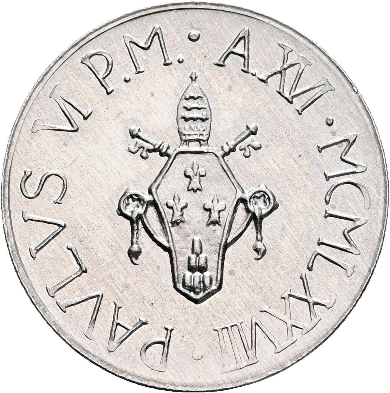 10 Lire Papst Paul VI. 1963-1978 1978 – Rückseite
